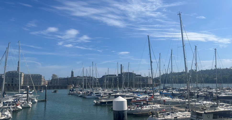 The view across the water from Jolly Jacks